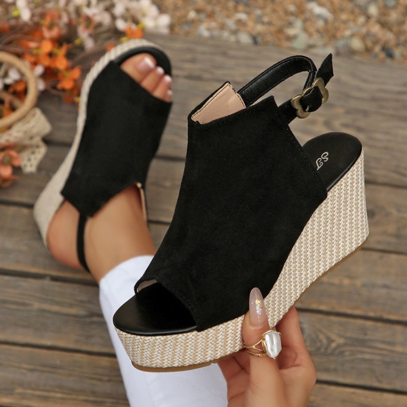 Espadrille Sandal Women - Sandal Wanita Musim Panas Platform Wedge