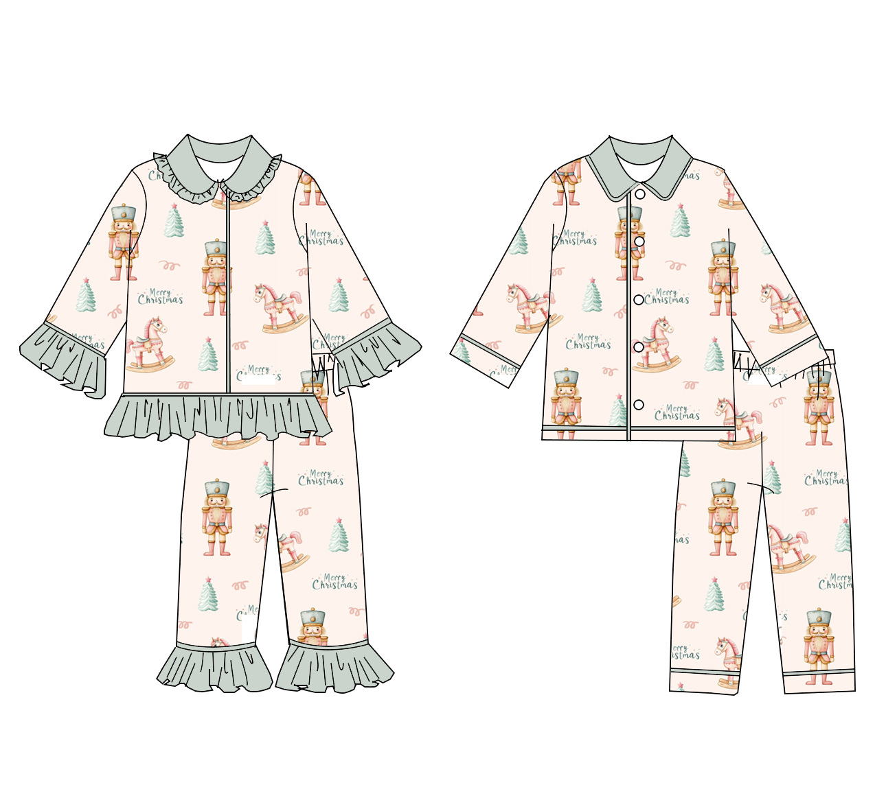 Summer Clothing Boutiques - Setelan piyama anak butik Natal 2