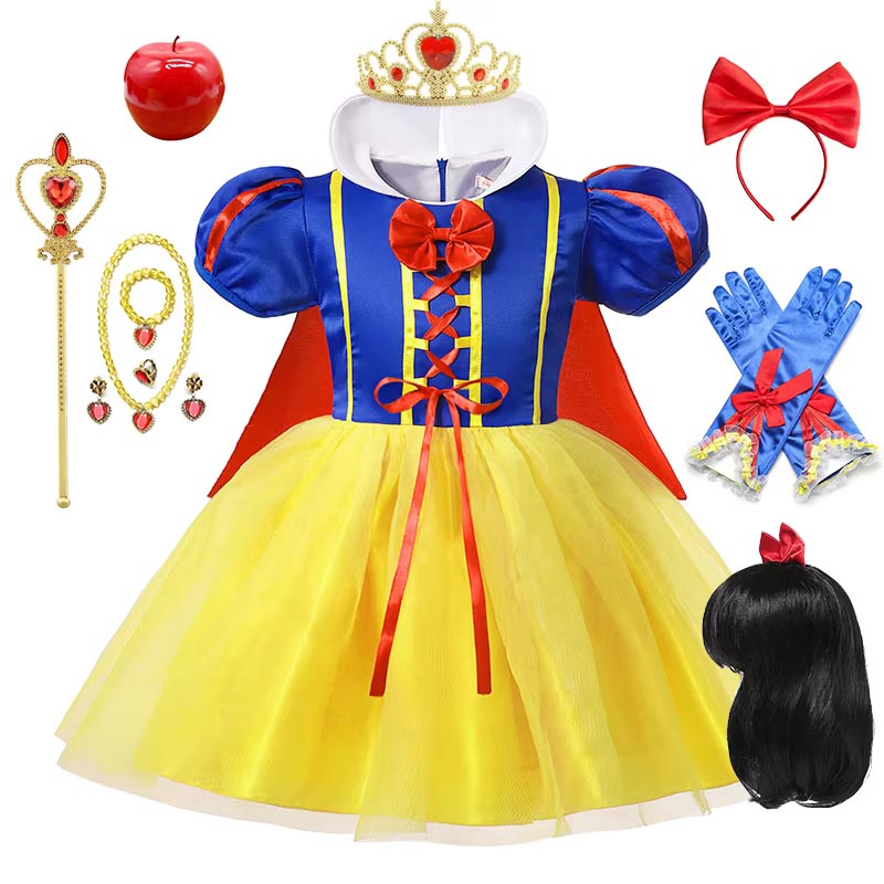 Summer Clothing Kids - Gaun Putri Salju Putih Kostum Anak