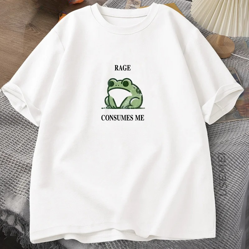 Summer Clothing Vintage - Kaos Vintage Rage Consumes Me Frog