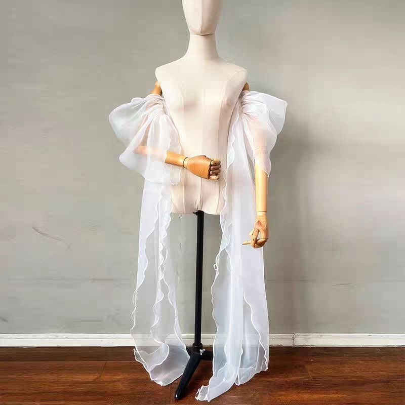 Summer Clothing Accessories - Aksesoris Gaun Pengantin Wanita, Lengan Organza
