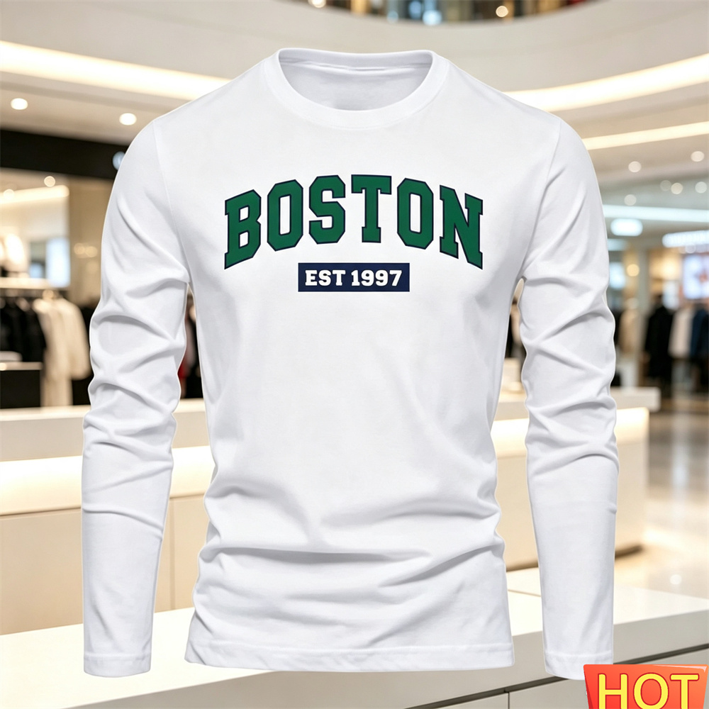 Summer Clothes Fashion - Kaos Lengan Panjang Pria Musim Gugur