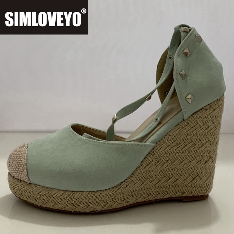 Espadrille Sandal Women - SIMLOVEYO Espadrilles Sandal Wedges Wanita Sepatu