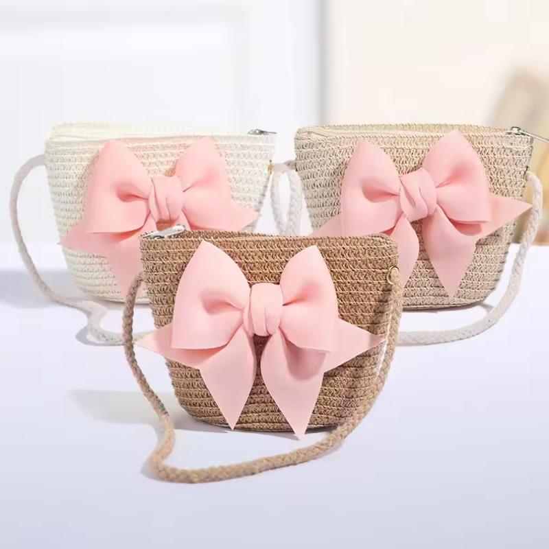 Beach Bag Straw - Tas Bahu Jerami Pita Lucu untuk