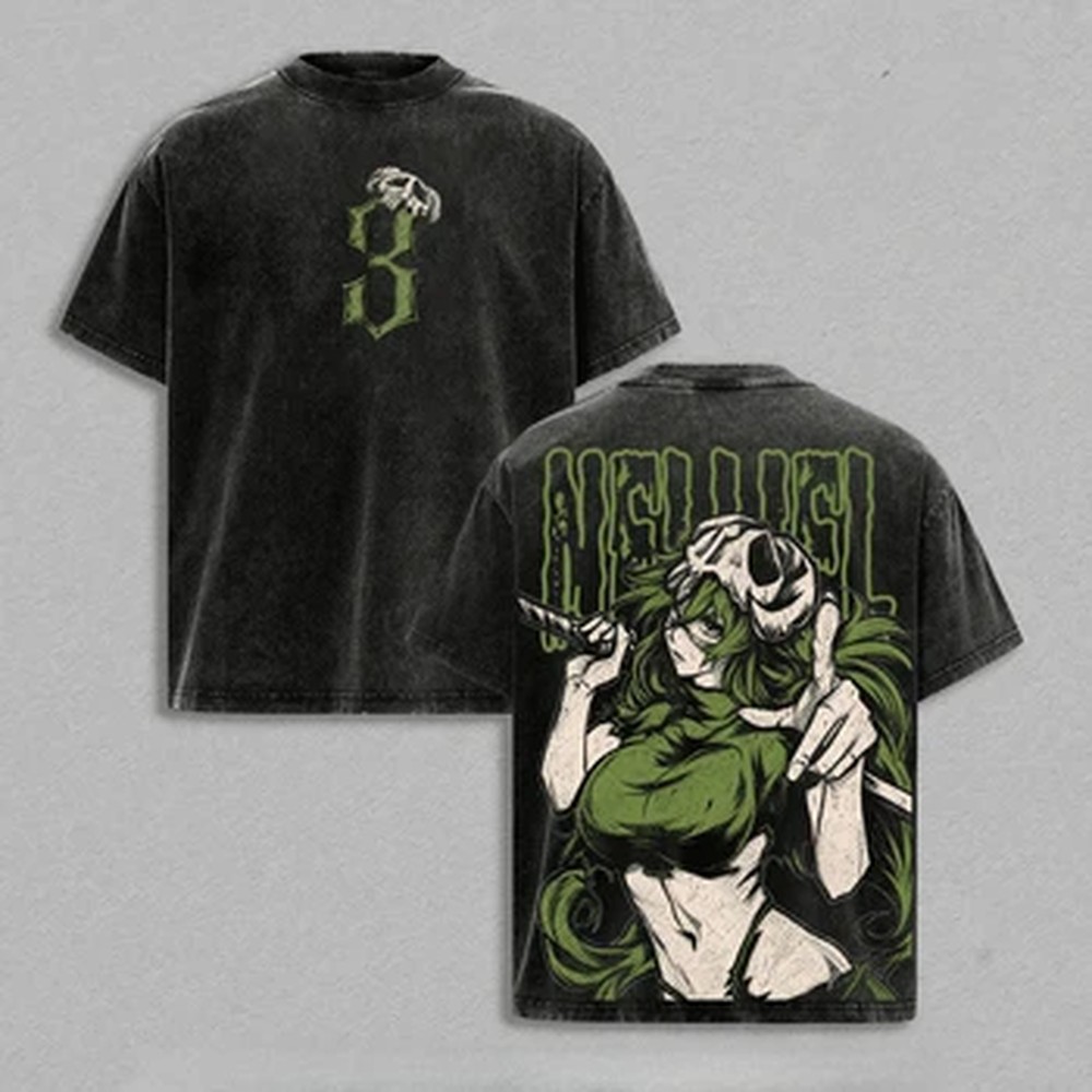 Summer Clothing Vintage - Kaos Anime BLEACH Bermotif Nelliel Tu