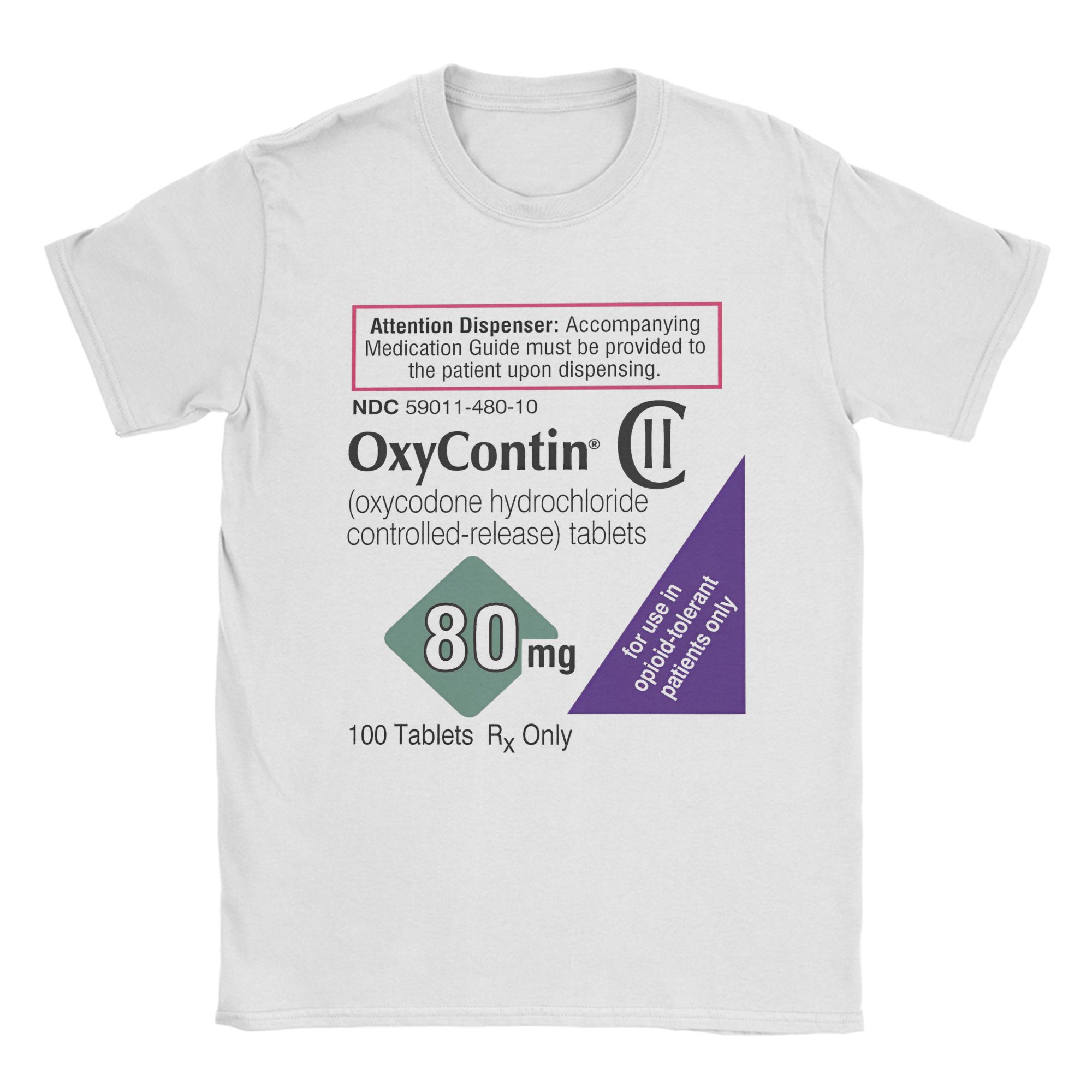 Summer Clothing Label - Oxycontin Kaus Pria Label 80Mg Kaus