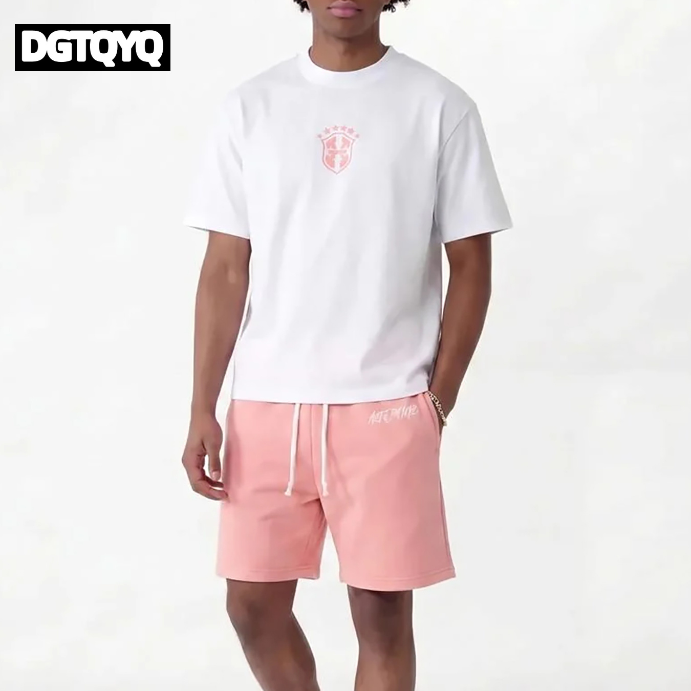 Summer Clothing Haul - Set Kaos Oblong Leher Bulat Bermotif
