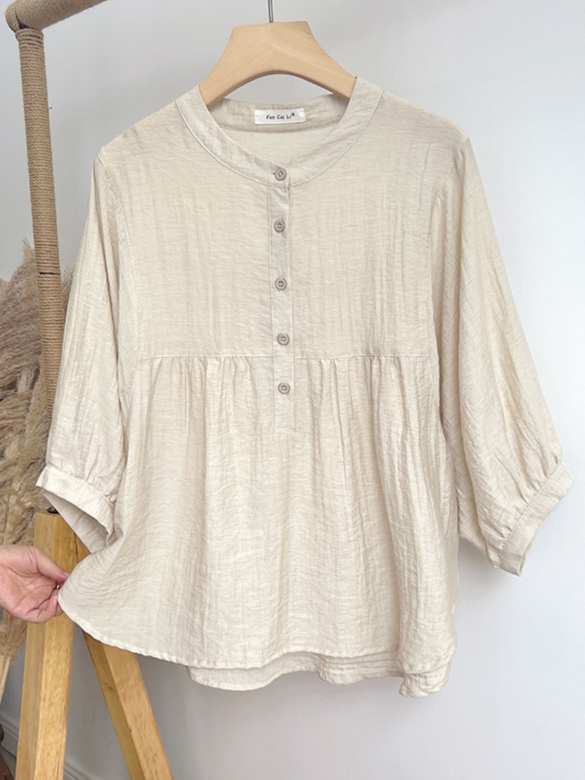 Summer Clothing For Japan - Kemeja bulat leher tipis longgar musim