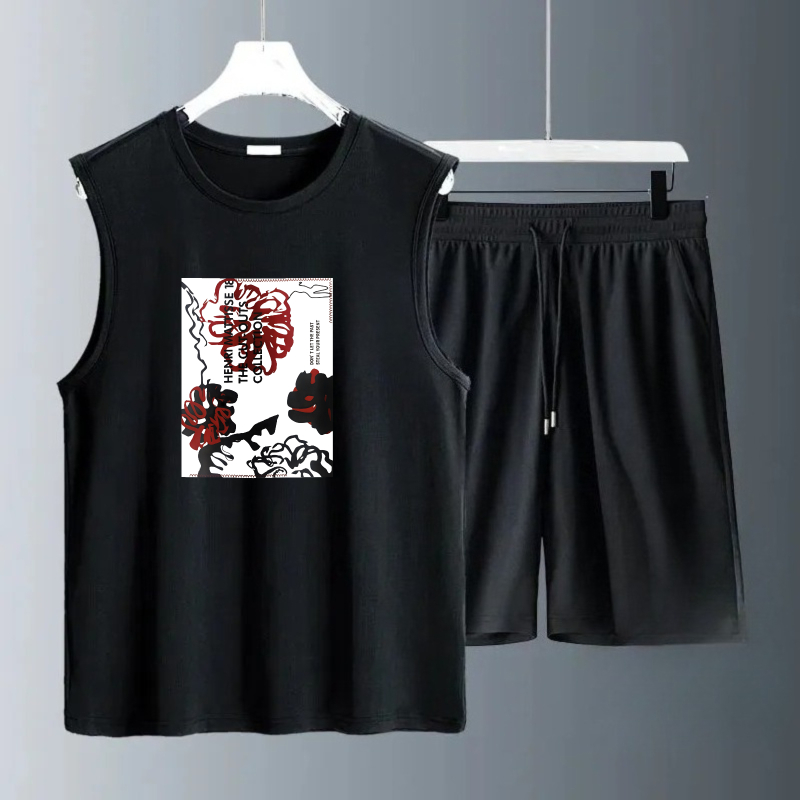 Summer Youth Clothing - Set Tank Top Pria Musim Panas