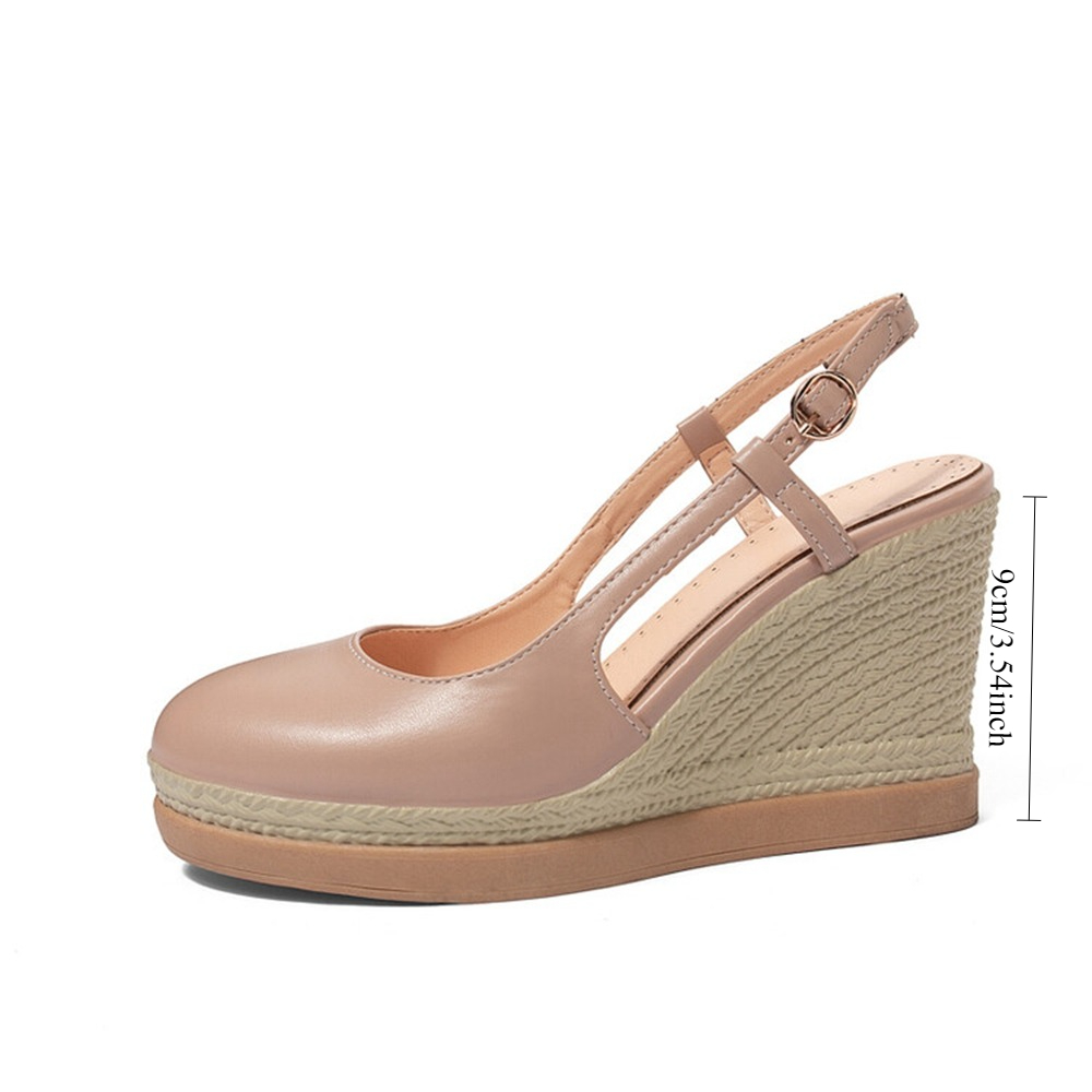 Sandal Wedges T-strap Wanita H - Espadrille Sandal Women ulasan dan harga