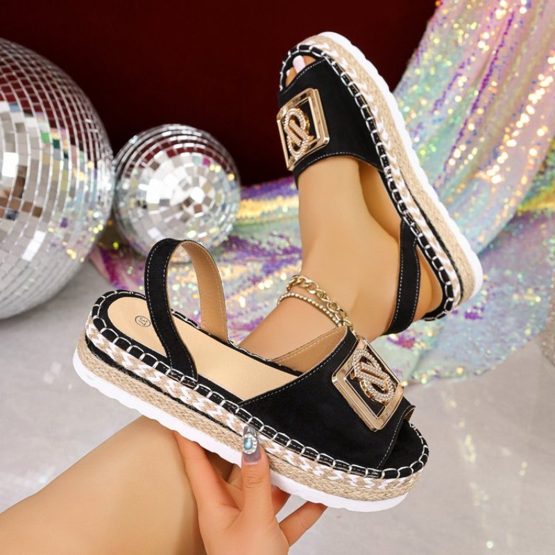 Sandal Espadrille Platform Wan - Espadrille Sandal Women ulasan dan harga