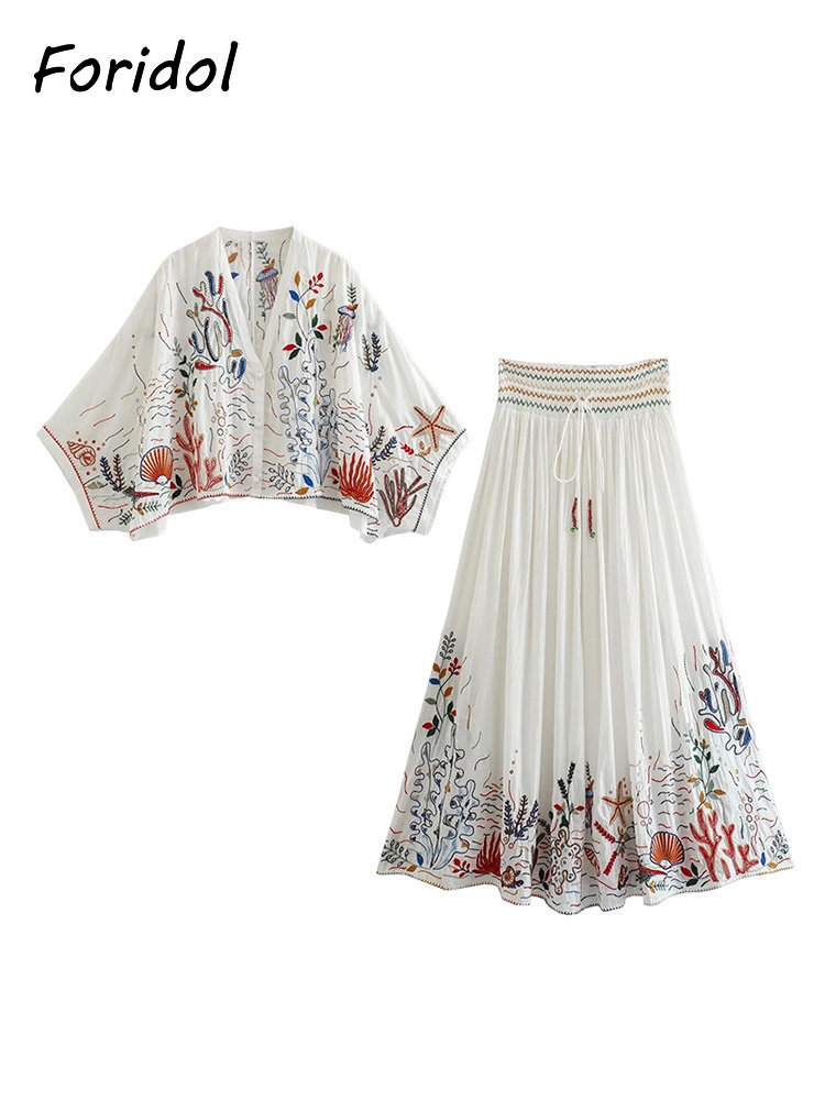 Foridol gaun rumbai putih katu - Summer Clothing Accessories ulasan dan harga