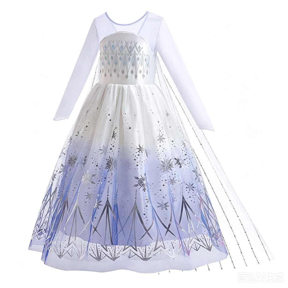 Gaun Elsa Putih Kostum Putri C - Summer Clothing Kids ulasan dan harga