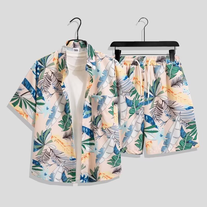 Set Kemeja Gaya Hawaii Pria, S - Summer Clothes Fashion ulasan dan harga