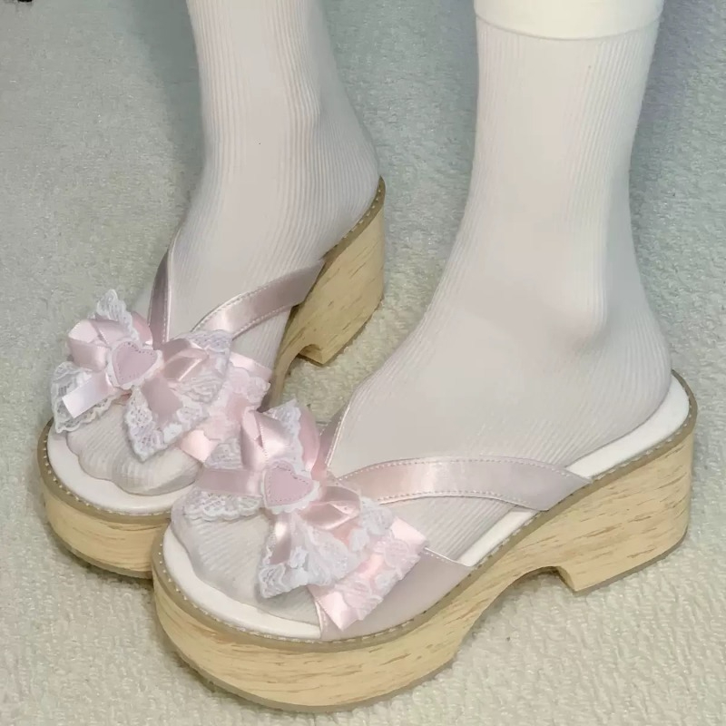 Sandal Platform Tebal Motif Ka - Summer Clothing Accessories ulasan dan harga