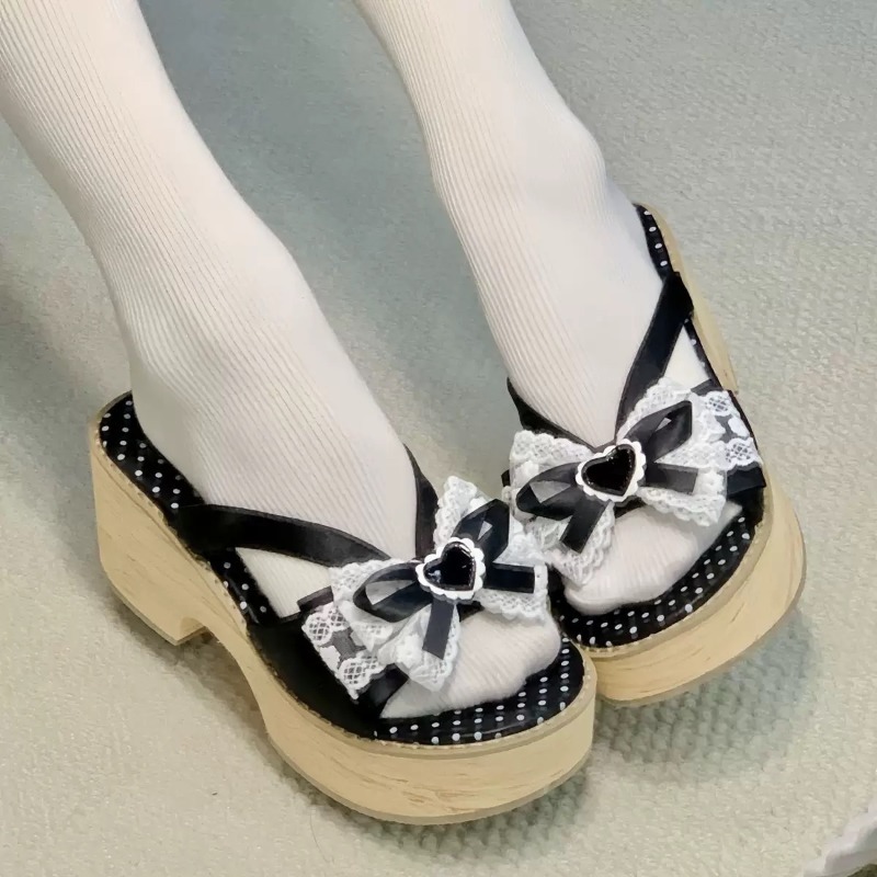Sandal Platform Tebal Motif Ka - Summer Clothing Accessories ulasan dan harga