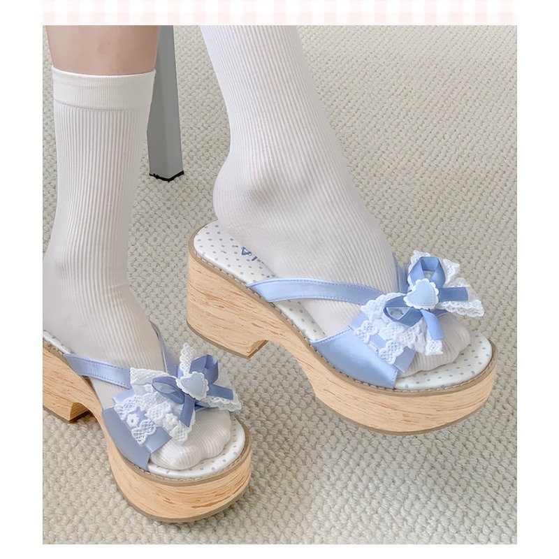 Sandal Platform Tebal Motif Ka - Summer Clothing Accessories ulasan dan harga