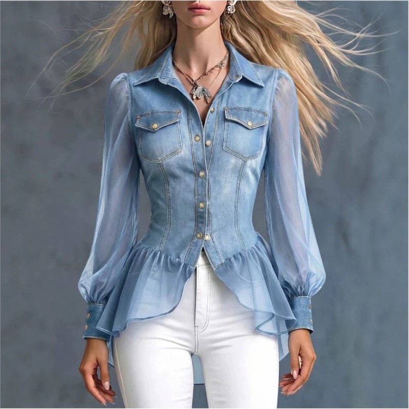 Blus Wanita Baru Musim Semi Gu - Summer Clothing Kids ulasan dan harga