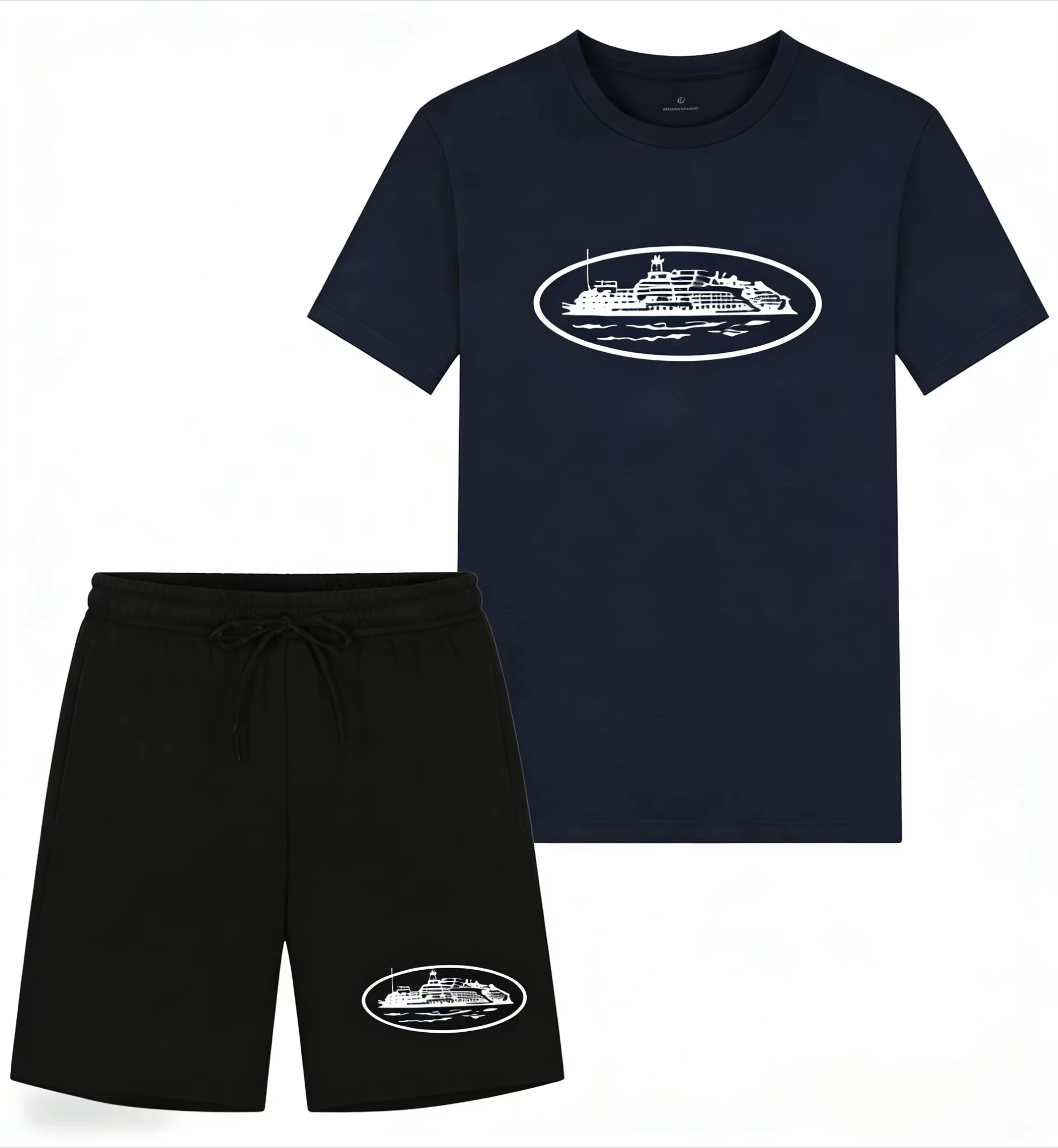 Kaos dan Celana Pendek Motif P - Summer Clothes Fashion ulasan dan harga