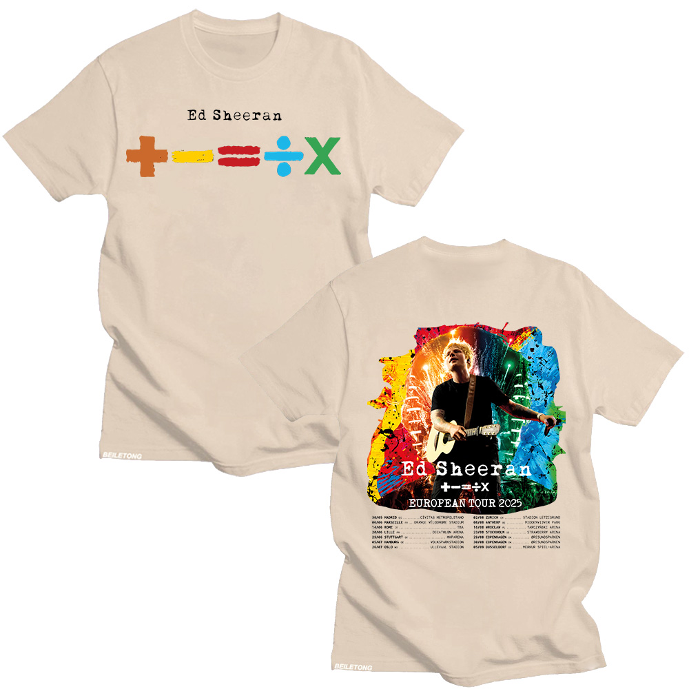 Ed Sheeran Tur Eropa 2025 T-sh - Summer Clothing Gif ulasan dan harga