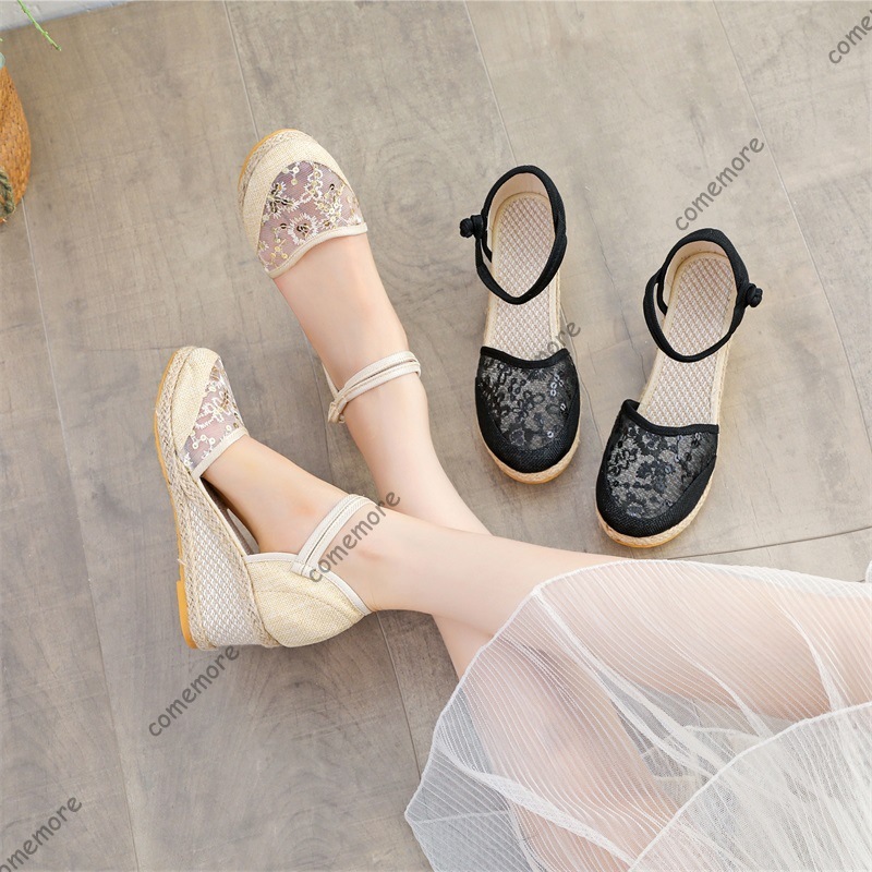 Sandal Wedges Espadrille Jarin - Espadrille Sandal Women ulasan dan harga